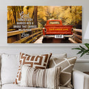 32x16" – Endless Journey Together – Premium Canvas Wall Art With Names & Dates