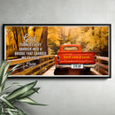 32x16" – Endless Journey Together – Premium Canvas Wall Art With Names & Dates