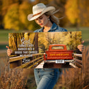 40x20" – Wide Horizons of Love – Personalized Landscape Canvas Wall Art for Couples