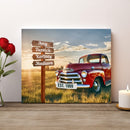 20x16" – The Soul of Our Home – Custom Street Sign Vintage Truck Canvas