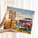 20x16" – The Soul of Our Home – Custom Street Sign Vintage Truck Canvas