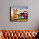 20x16" – The Soul of Our Home – Custom Street Sign Vintage Truck Canvas