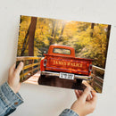 11"x14" – Our Love Story Rolls On – Custom Vintage Truck Wall Art with Names
