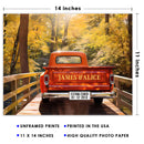 11"x14" – Our Love Story Rolls On – Custom Vintage Truck Wall Art with Names