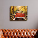 20x16" – Love Always Finds the Way – Personalized Vintage Truck Canvas with Names