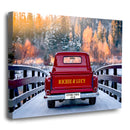 20x16" – Just Us and the Road Ahead – Custom Truck Wall Art with Names & Date