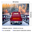 20x16" – Just Us and the Road Ahead – Custom Truck Wall Art with Names & Date