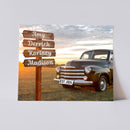 11"x14" – Together Under One Name – Custom Street Sign Vintage Truck Wall Art