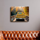 20x16" – Side by Side for Life – Custom Truck Canvas with Couple Names