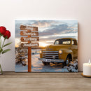20x16" – Where Our Story Lives – Custom Family Name Sign Truck Wall Art