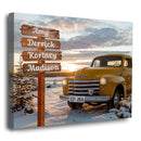 20x16" – Where Our Story Lives – Custom Family Name Sign Truck Wall Art