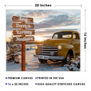 20x16" – Where Our Story Lives – Custom Family Name Sign Truck Wall Art