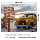 11"x14" – A Place Called Home – Personalized Truck & Street Sign Canvas